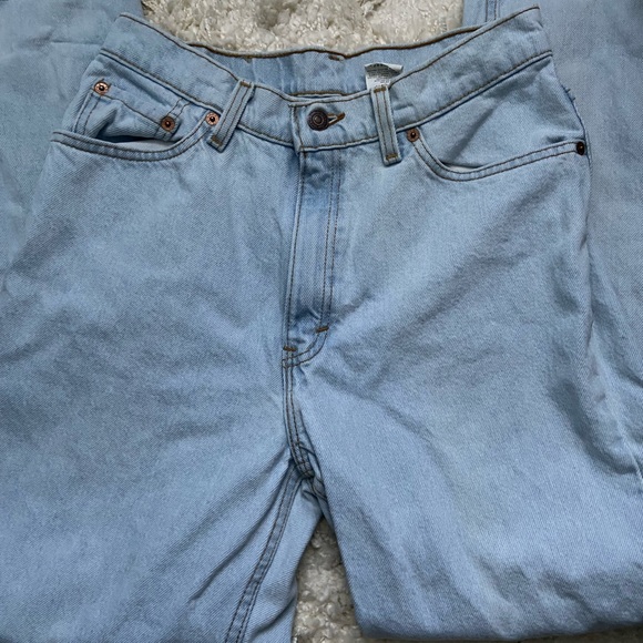 Vintage Levi’s 521 Light Blue Jeans - Picture 2 of 7